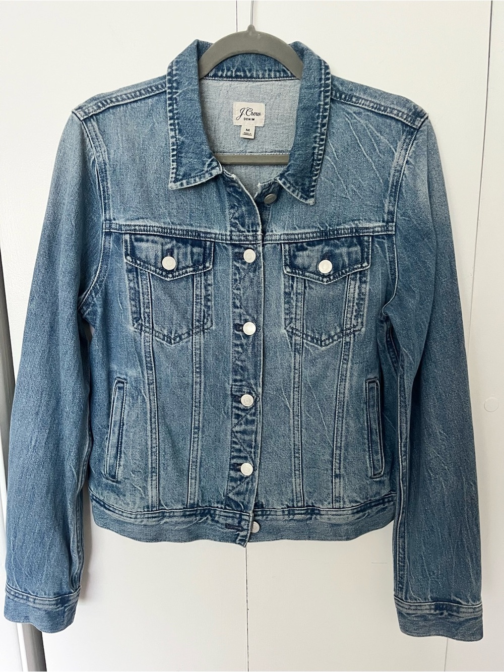 J.Crew Classic Denim Jacket in Brilliant Day Wash Size M